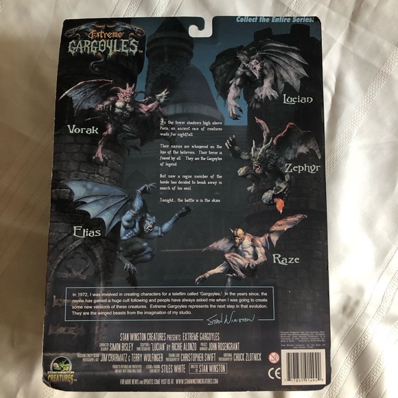 2002 Stan Winston Creatures Extreme Gargoyles LUCIAN Posable Figure NWT - Picture 13 of 14